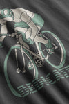 Charcoal Retro Bike Stockholm Tshirt Dedicated