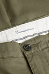 Burned Olive Chuck Regular Canvas Pants Knowledge Cotton Apparel