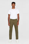 Burned Olive Chuck Regular Canvas Pants Knowledge Cotton Apparel