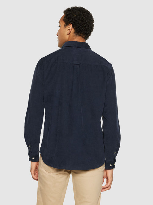 Navy Corduroy Shirt Knowledge Cotton Apparel