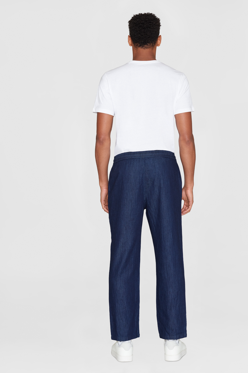 Fig Loose Denim Classic Indigo Pants Knowledge Cotton Apparel