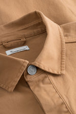 Brown Sugar Canvas Fabric Dyed Overshirt Knowledge Cotton Apparel