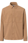 Brown Sugar Canvas Fabric Dyed Overshirt Knowledge Cotton Apparel