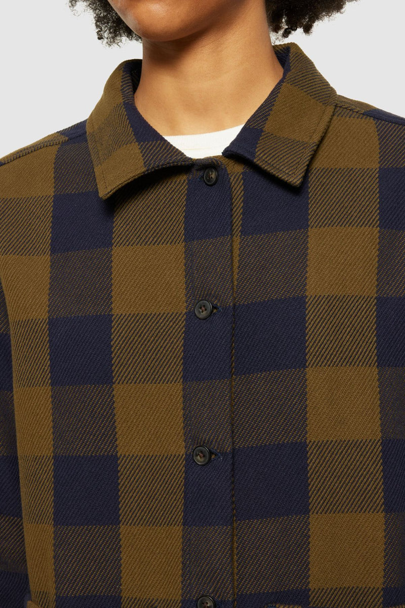 Classic Check Overshirt Knowledge Cotton Apparel