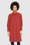 Fired Brick Baby Corduroy Shirt Dress Knowledge Cotton Apparel