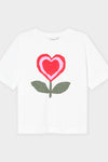 Love Flower White Vadstena Tshirt Dedicated
