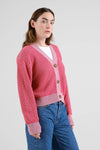 Bubble Knit True Red/Lilas Pink Kanan Cardigan Dedicated
