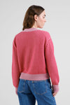 Bubble Knit True Red/Lilas Pink Kanan Cardigan Dedicated