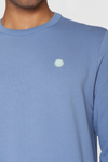 Blue Basic Badge Sweat Knowledge Cotton Apparel