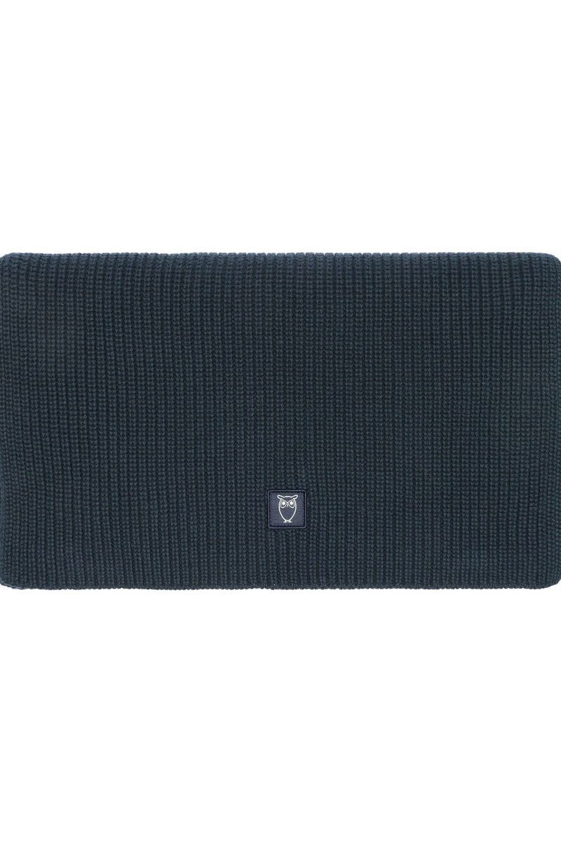 Rib Knit Scarf Navy Knowledge Cotton Apparel