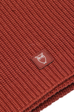 Fired Brick Rib Knit Scarf Knowledge Cotton Apparel