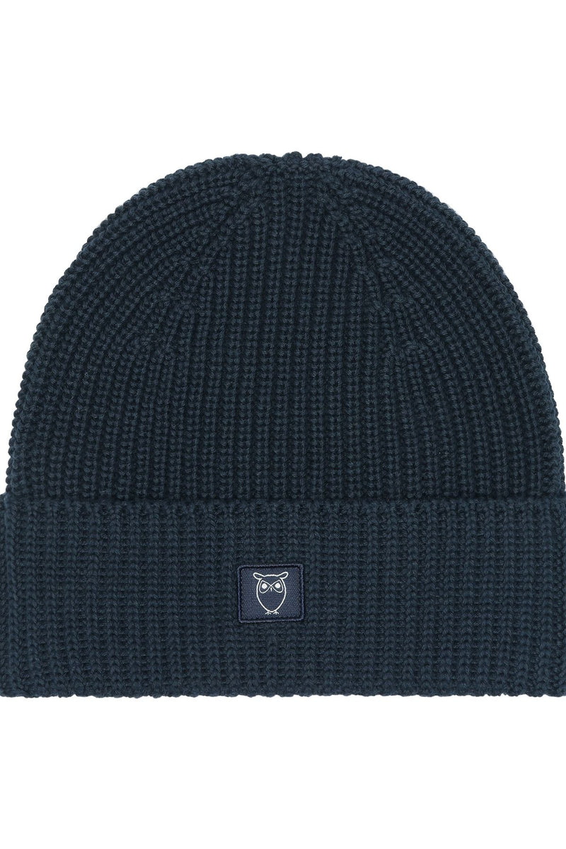 Rib Beanie Navy Knowledge Cotton Apparel