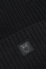 Black Rib Beanie Knowledge Cotton Apparel