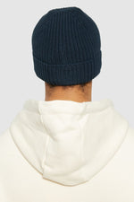 Rib Beanie Navy Knowledge Cotton Apparel