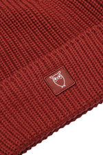 Fired Brick Rib Beanie Knowledge Cotton Apparel