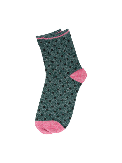 Lurex Glitter Dots Socks Knowledge CottonApparel