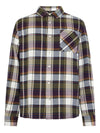 Light Flannel Checkered Shirt Knowledge Cotton Apparel