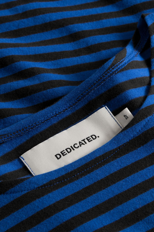 Black/Surf Blue Humledal Stripes Top Dedicated