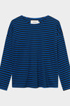 Black/Surf Blue Humledal Stripes Top Dedicated