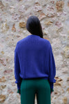 Royal Blue Knitted Loa Cardigan Suite13