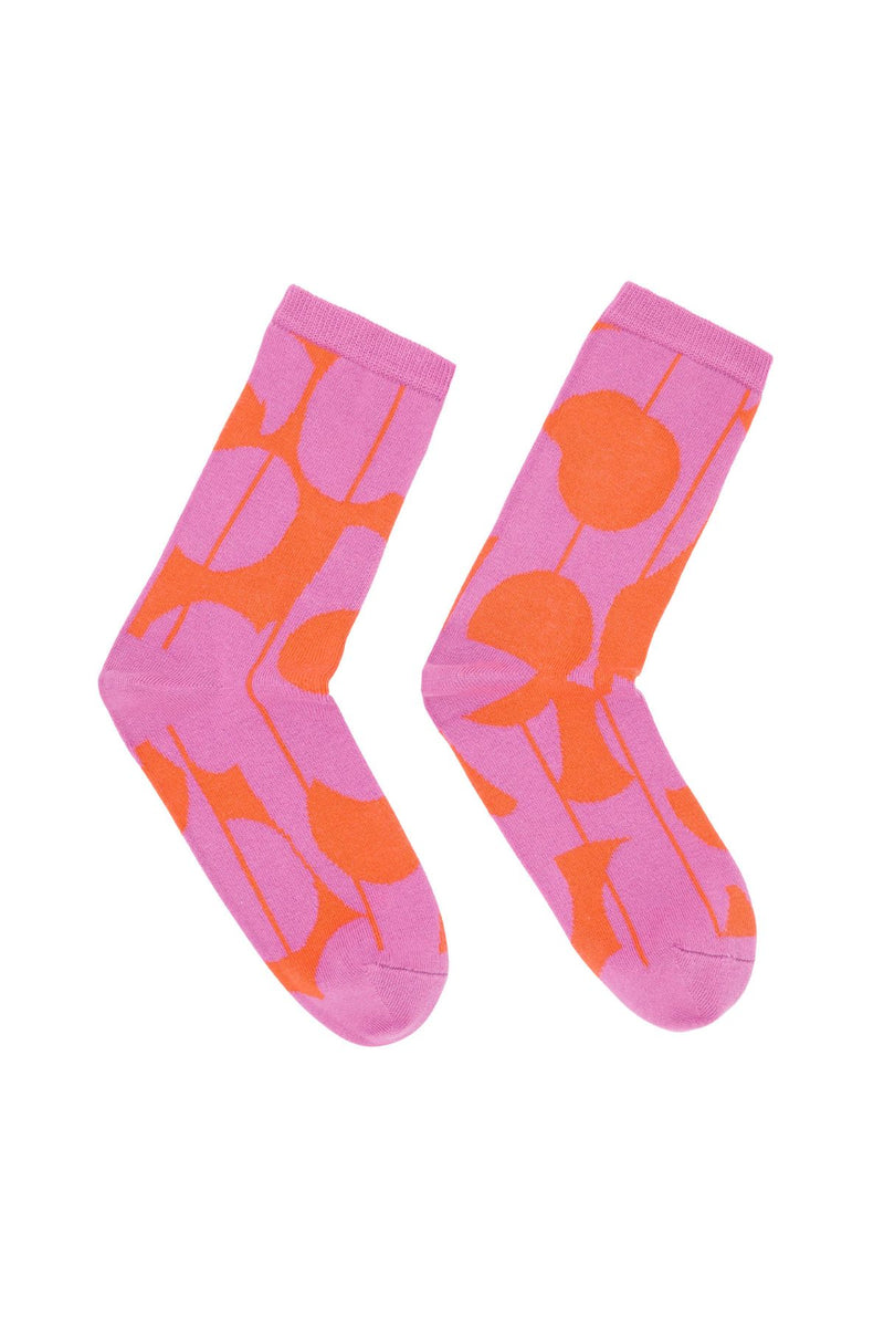 Graphic Dots Printed Socks Lanius