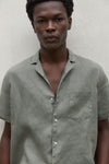 Khaki Sutar Linen Shirt Ecoalf