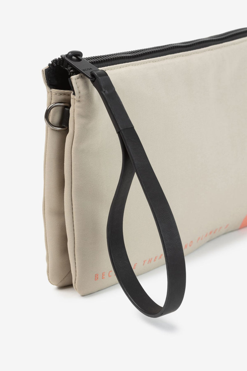 Lupita Double Zip Bag Taupe Ecoalf