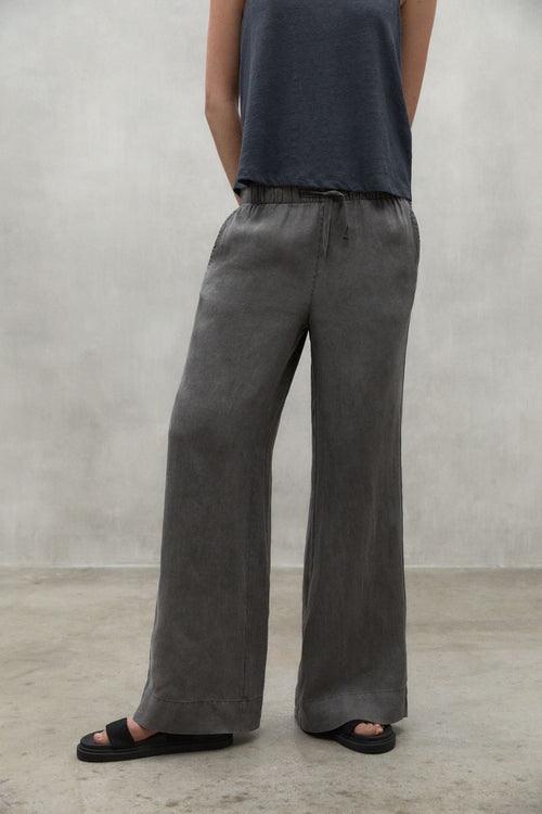 Charcoal Mosa Linen Pants Ecoalf