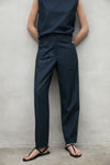 Navy Seersucker Ripoll Pants Ecoalf