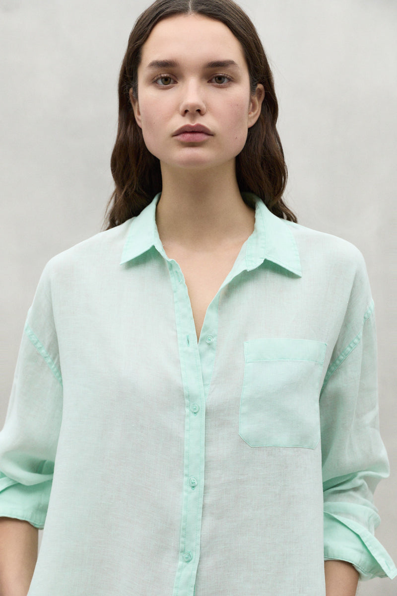 Mint Daria Linen Shirt Ecoalf