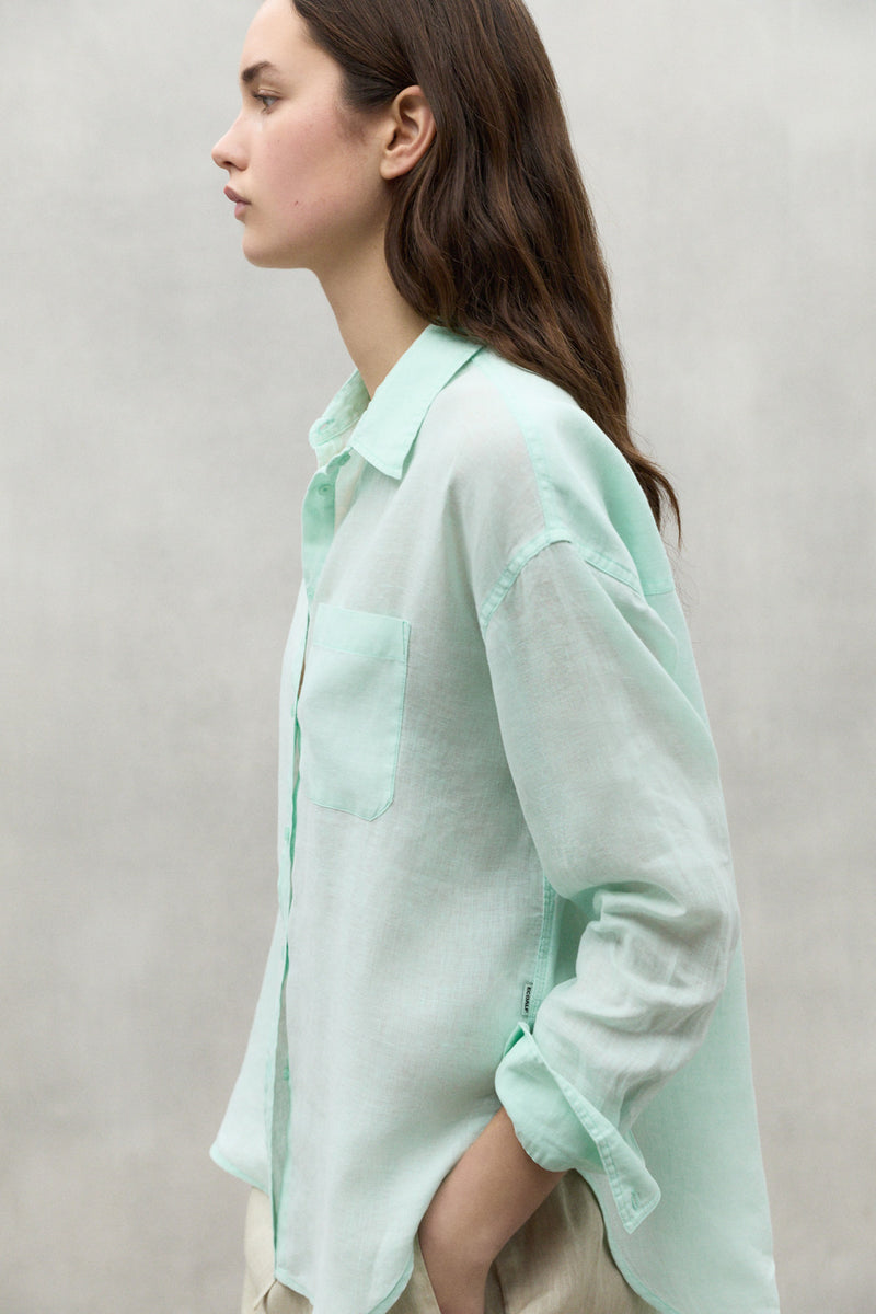 Mint Daria Linen Shirt Ecoalf