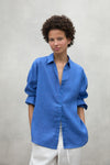 Blue Daria Linen Shirt Ecoalf