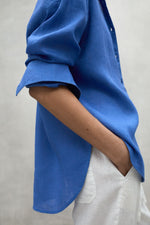 Blue Daria Linen Shirt Ecoalf