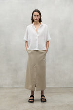 Oversize White Melania Shirt Ecoalf
