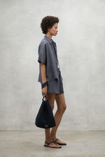 Storm Grey Melania Linen Shirt Ecoalf