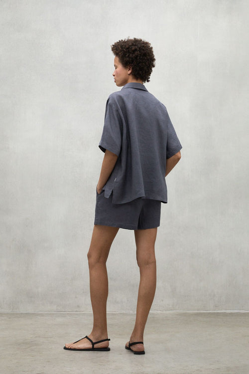 Storm Grey Melania Linen Shirt Ecoalf