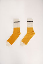 Bicolor Mustard Andes Wool Socks Suite13