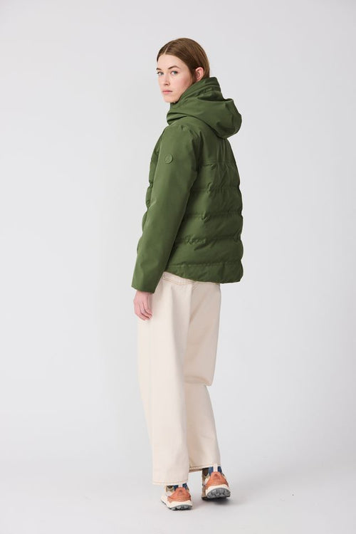 Green Tempesta Padded Jacket Tanta