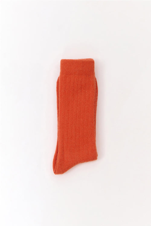 Orange Lisos Wool Socks Suite13Lab