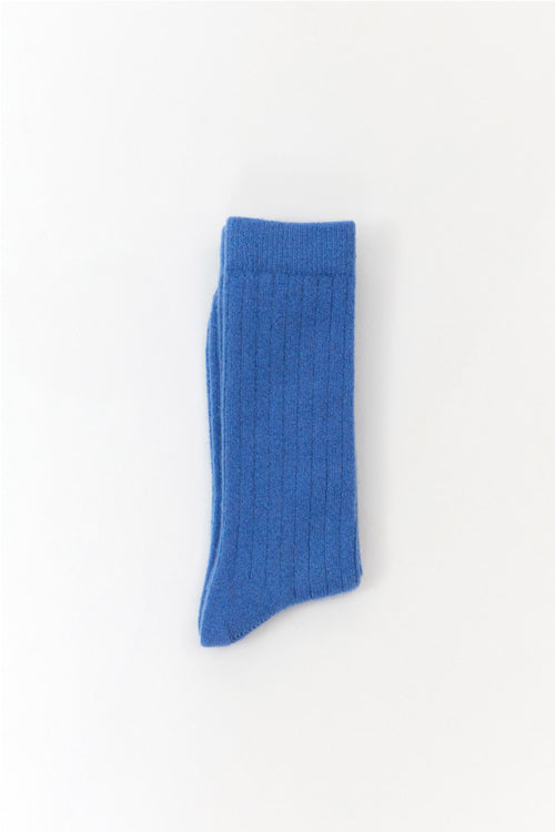 Blue Lisos Wool Socks Suite13Lab