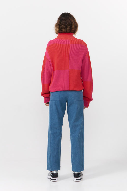 Shira Jumper Check Red Suite13Lab