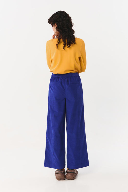 Royal Blue Micro Corduroy Hovart Pants Suite13Lab