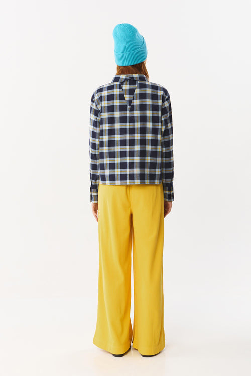 Mustard Check Sens Shirt  Suite13Lab