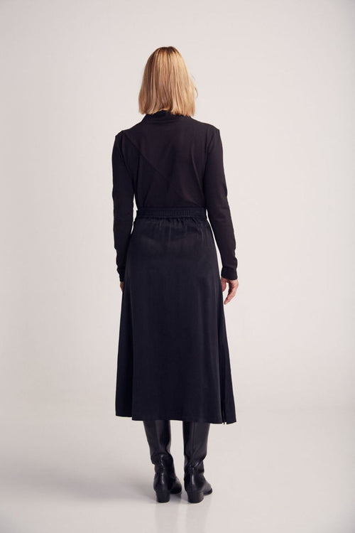 Ali Black Cupro Skirt Suite13