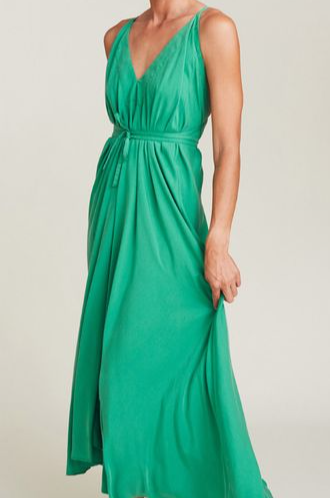 Multiposition Long Tencel Dress Green Suite 13