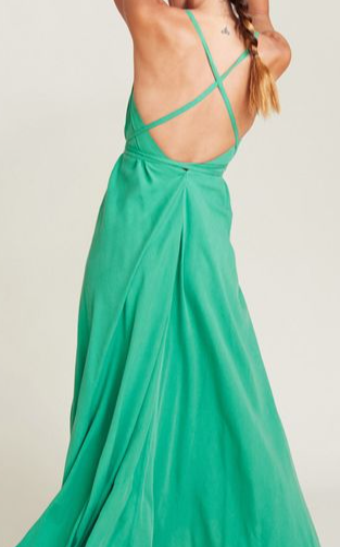 Multiposition Long Tencel Dress Green Suite 13