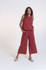 Inca Earth Red Coulotte Pants Suite 13