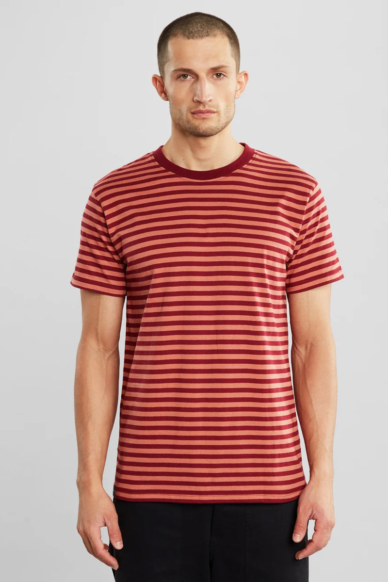 Stockholm Stripes T-Shirt Terracotta Dedicated