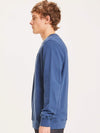 Elm Blue Basic  Badge Sweatshirt Knowledge  Cotton Apparel