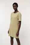 Herbal Green Dress with Back Cutout Lanius
